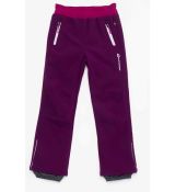 Dívčí softshellové kalhoty Wolf zateplené fleecem fialové